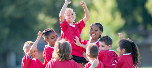 Children celebrating
